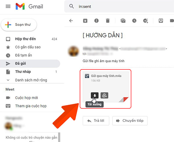 Cách chuyển file ghi âm từ Samsung sang máy tính bằng Gmail (2)